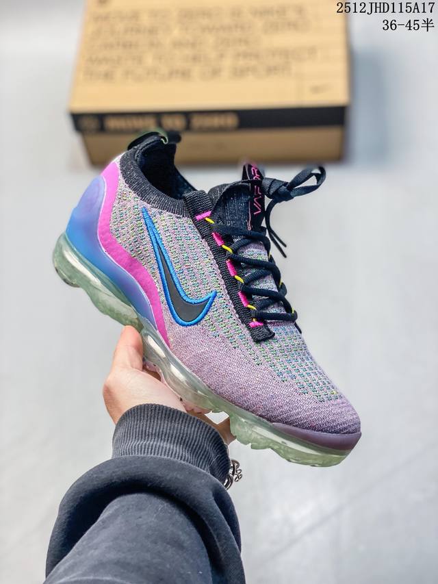 Company Grade Nike Air Vapormax Flyknit Fk"Grey Pink"Vm Flyknit Full-Length Air