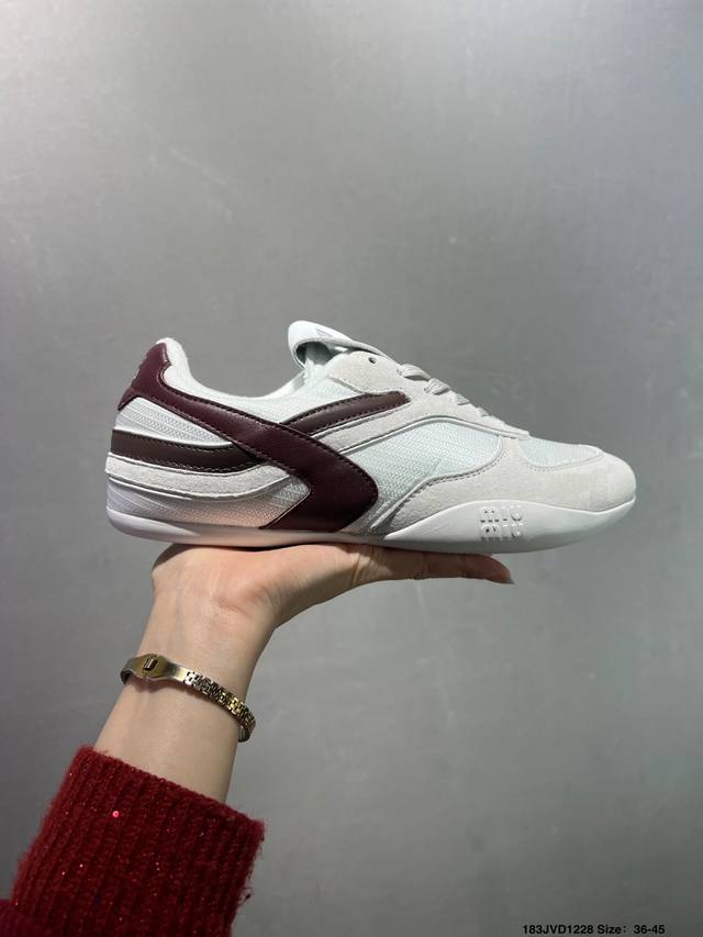 Company-grade Miu Miu shoes, Miu Miu casual distressed sneaker series... High-en