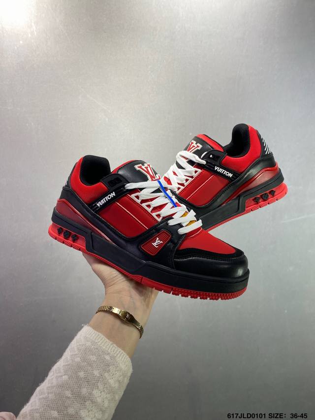 Company-grade Louis Vuitton Lv sneakers New Lv Trainer latest colorway sneakers