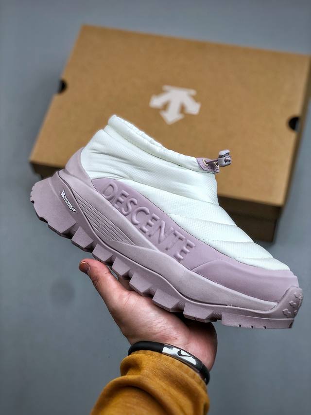 Descente Ski Style Series Cotton Macaron Thick-Soled Camping Shoes, Warm, Slip-