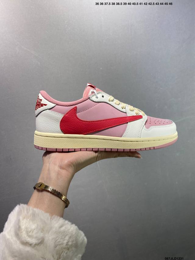 Company-grade AJ1 Travis Scott X Air Jordan 1 "Reverse Mocha" AJ1 Ts Lightning