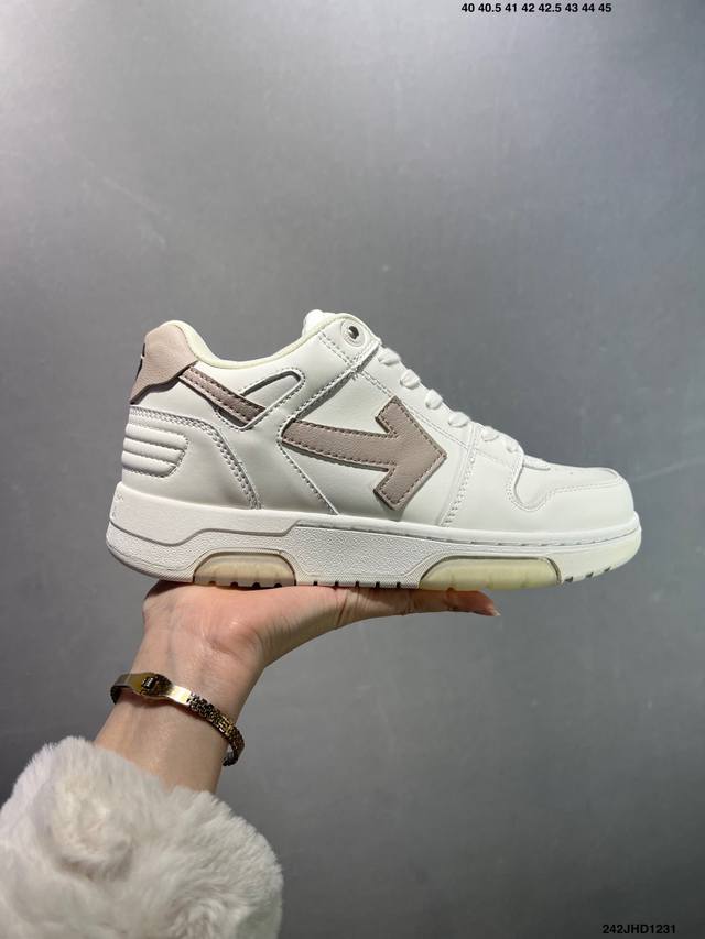 Off-White New Round Toe Lace-up Low-top Sneakers, White Running Shoes, Multi-col