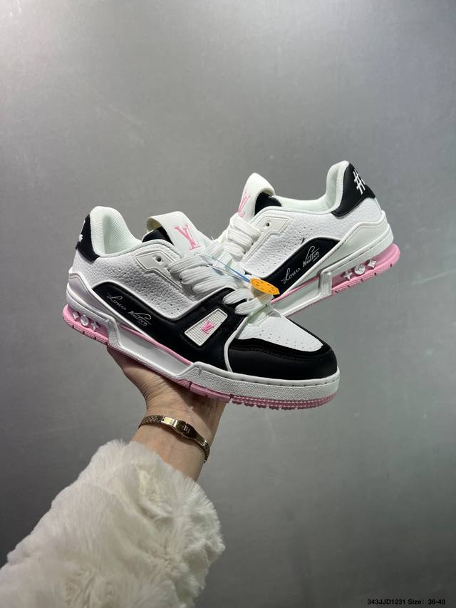 Louis Vuitton Lv Louis Vuitton sneakers New Lv Trainer latest colorway sneakers