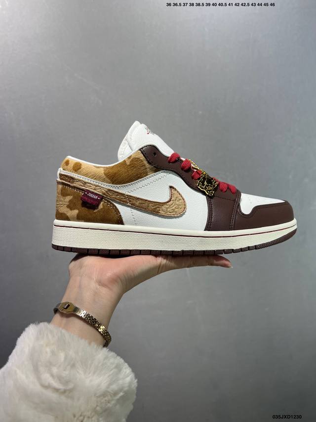 Factory Grade Air Jordan 1 Low AJ1, Year of the Horse Limited Edition Low-Top C