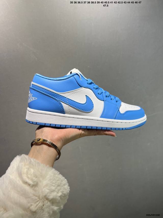 Factory Grade Air Jordan 1 Low (AJ1) Casual Sneakers, Official Colorway Synchro