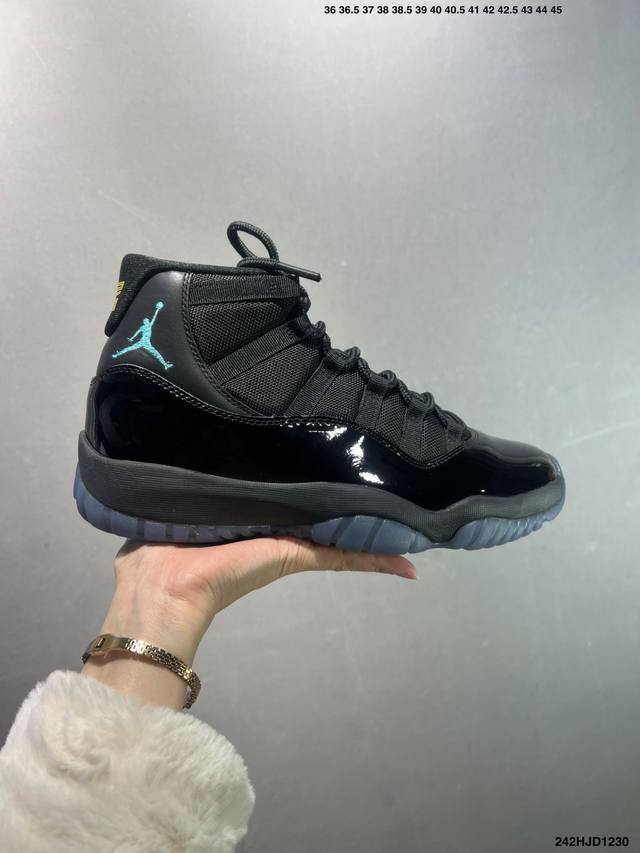 Company-grade Air Jordan 11 Retro Gamma Blue AJ11 High-top Retro Basketball Sho