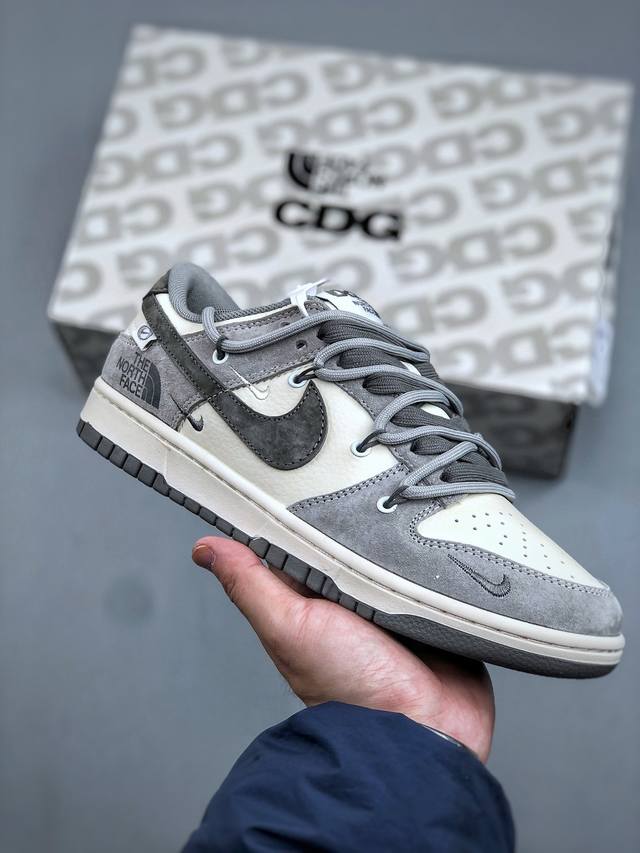 Xc version Nike SB Dunk Low The North Face collaboration beige pigskin lace-up a