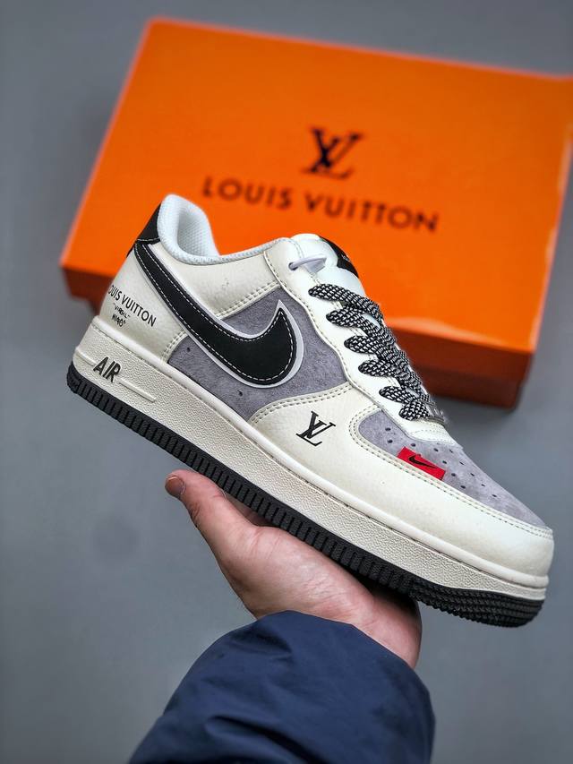 F version Nike Air Force 1 '07 Low collaboration black and grey suede Air Force