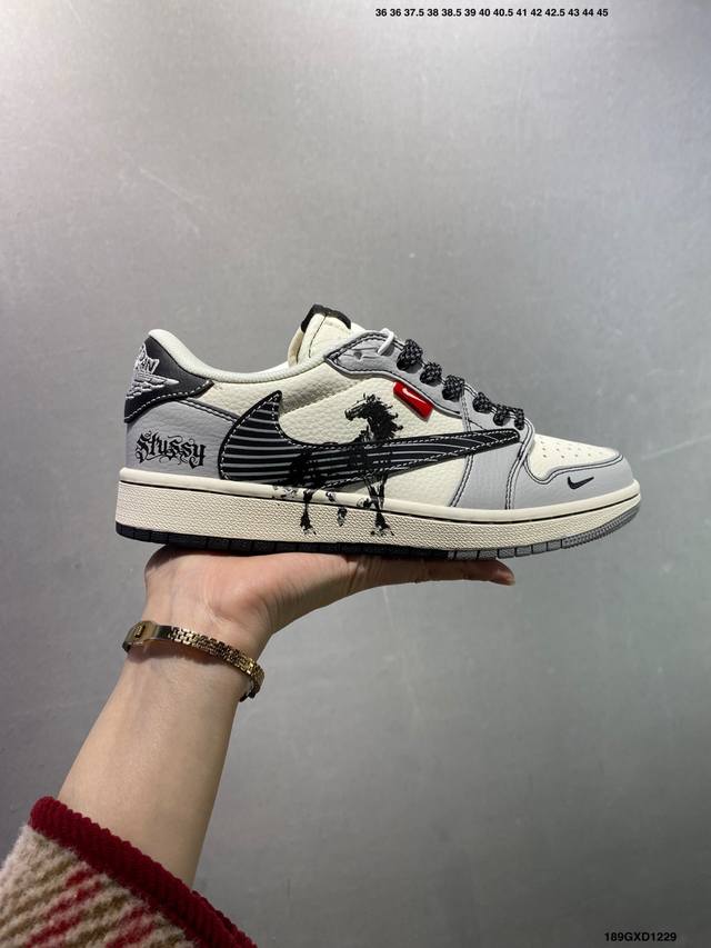 Factory Grade Nike Air Jordan 1 Low Custom Colorway Custom AJ Collaboration - H