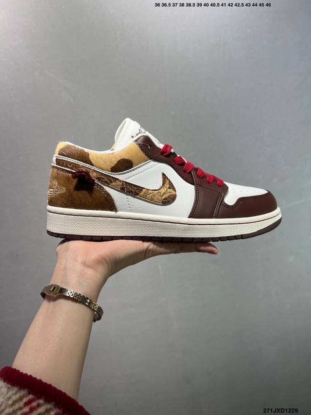 Factory Grade Air Jordan 1 Low AJ1, Year of the Horse Limited Edition Low-Top C