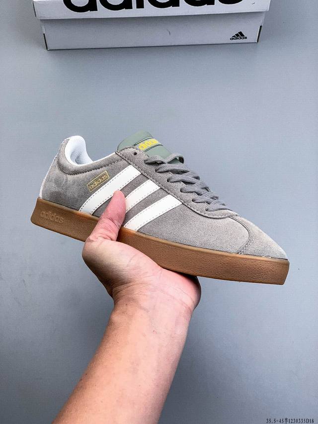 Adidas Neo Vl Court 2.0 Originals Fashionable Sneakers T-Toe Suede Leather Non-s