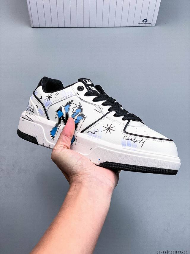 Company-grade Custom Sneakers] Mlb New York Yankees Trend Code Street Graffiti S