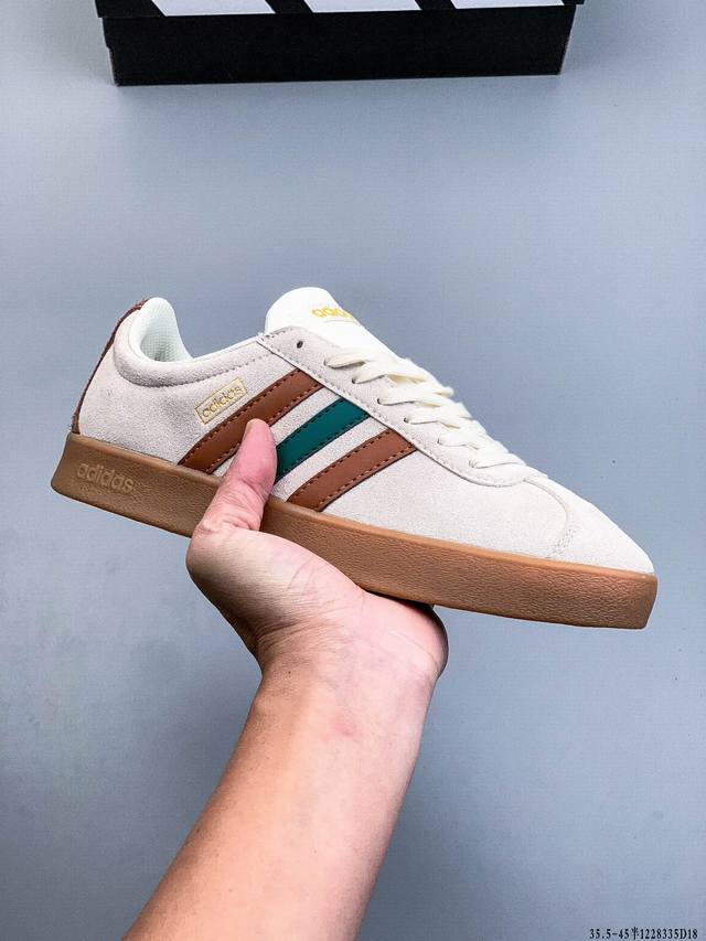 Adidas Neo Vl Court 2.0 Originals Fashionable Sneakers T-Toe Suede Leather Non-s