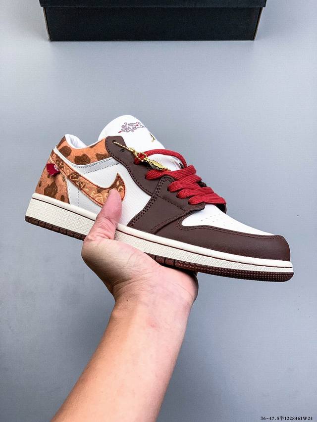 Authentic label on second-layer! Nike Air Jordan Low 1 Classic Casual Shoes 1228