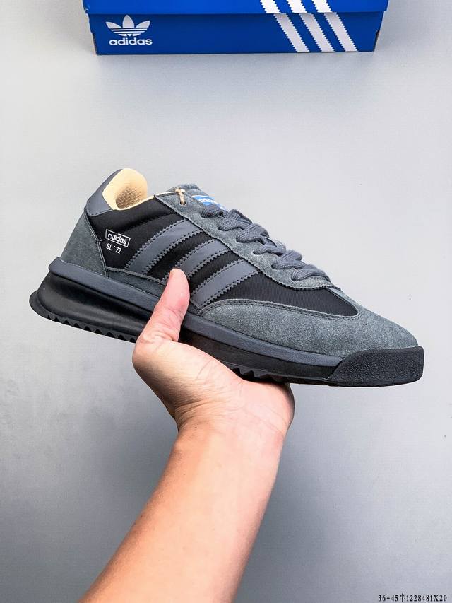 Adidas SL 72 Rtn - A completely redesigned version, this retro shoe is presented