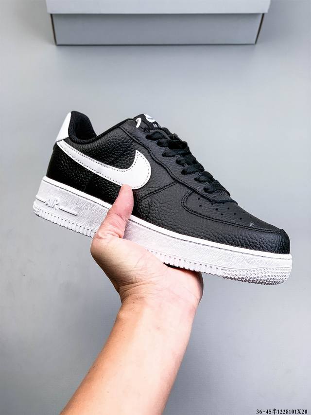 Authentic label on second-layer! Nike Air Force 1 Low, classic and versatile cas