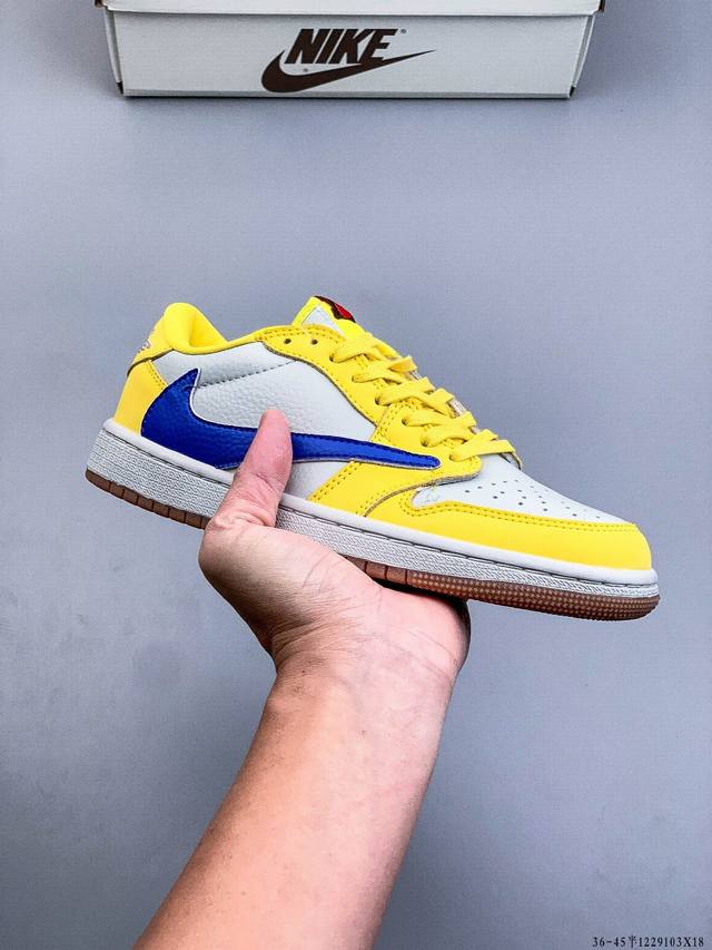 Authentic label on second-layer! Nike Air Jordan Low 1 Classic Casual Shoes 1229