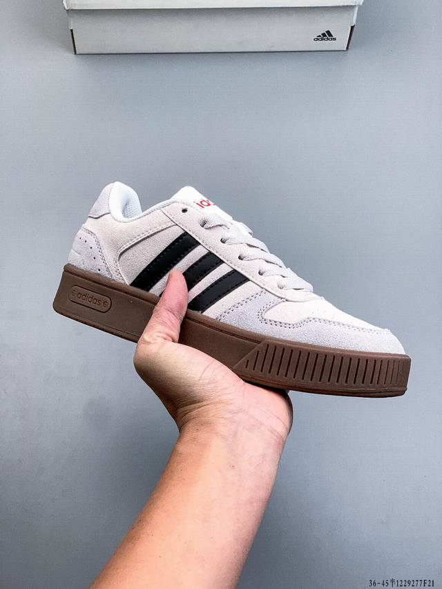 Authentic label, half size! Adidas D-pad Classic Casual Basketball Sneakers 1229