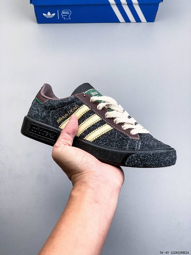 True Label Half Size! Brain Dead X Adidas Forest Hills Retro Low-Top Sneakers 1