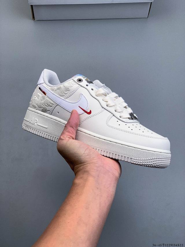 Authentic label on second-layer! Nike Air Force 1 Low, classic and versatile cas