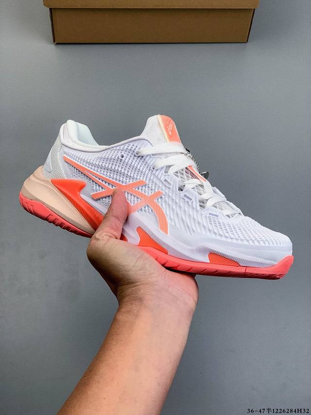 Company Grade! ASICS Court Control FF 3 Paris Durable, Breathable, Low-Top Profe