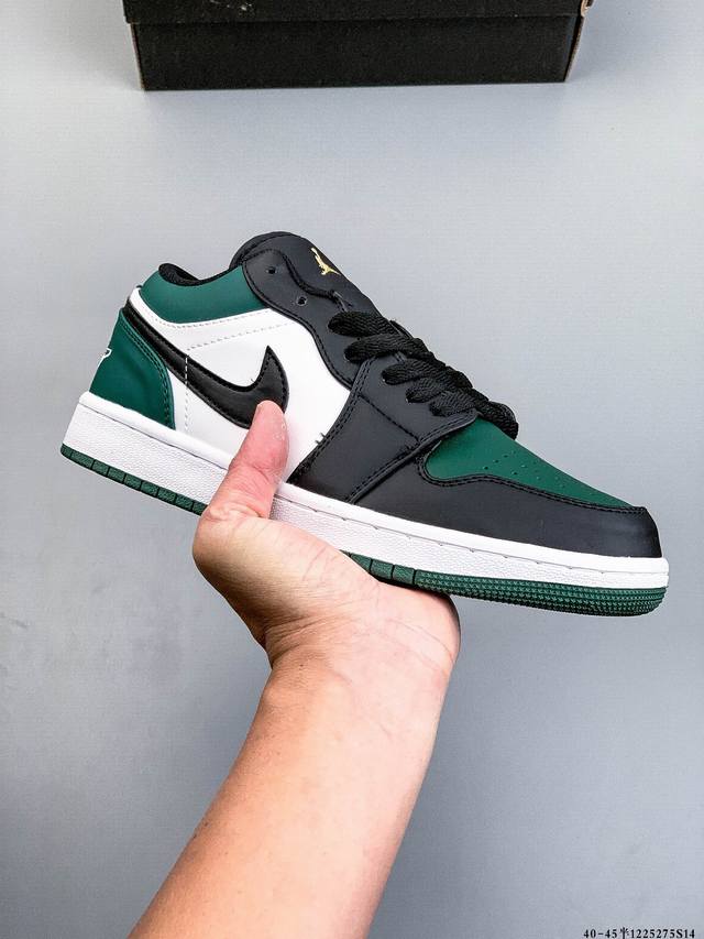 Authentic label on second-layer! Nike Air Jordan Low 1 Classic Casual Shoes 1225