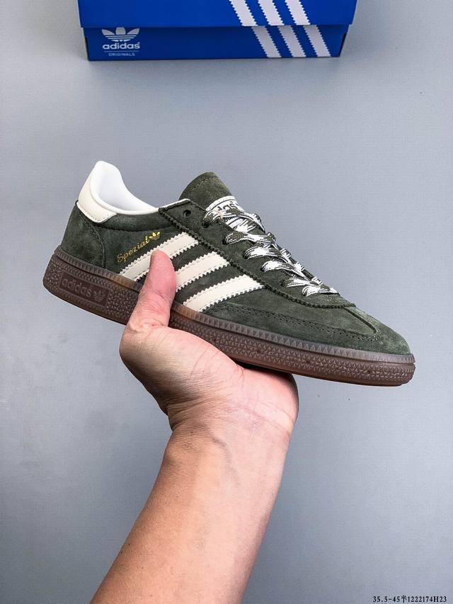 Company Grade! Adidas Handball Spezial Fashion Casual Sneakers 1222174H23
