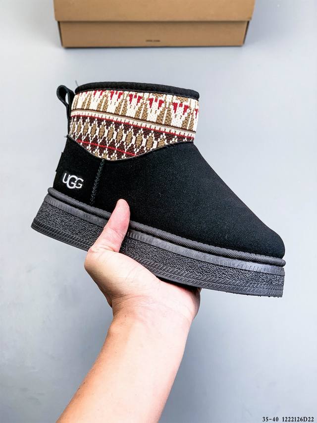 Ugg 2025 New Style Slip-on Soft-soled Warm Cotton Shoes Casual Furry Loafers 122