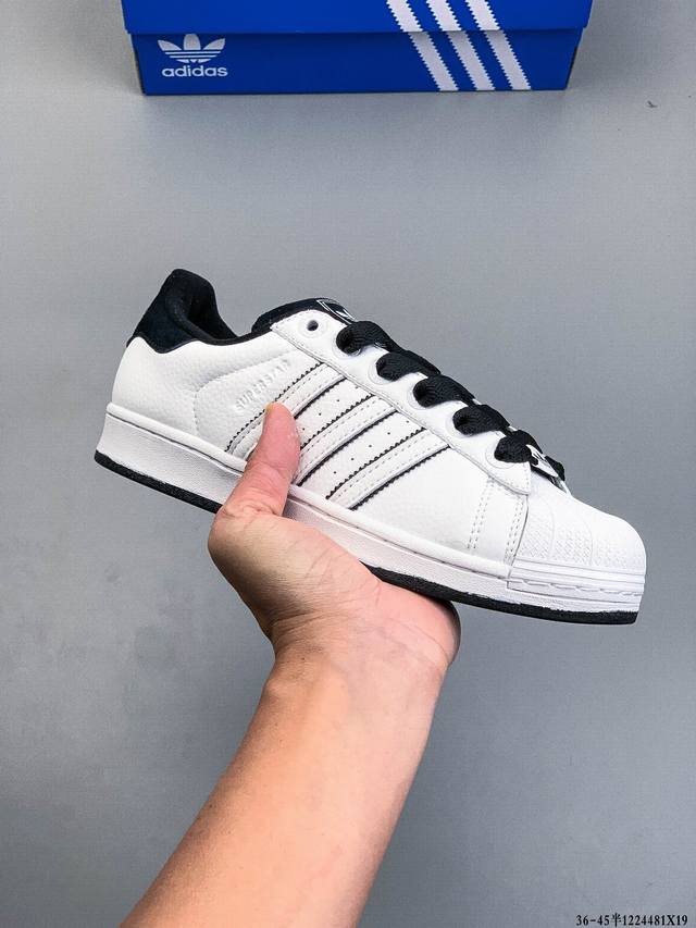 Company Grade! Adidas Superstar Shell Toe Classic Versatile Casual Sneakers 1224