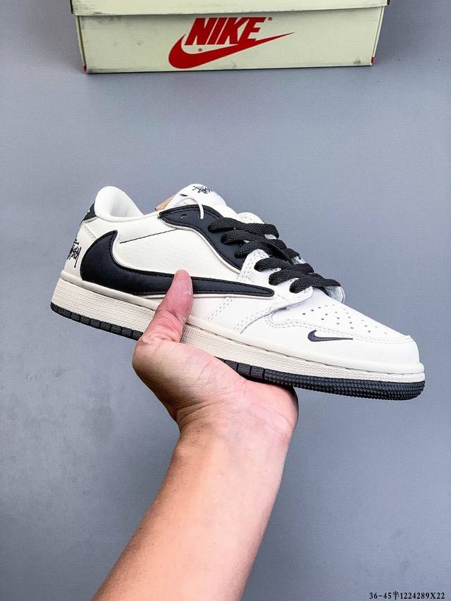 Authentic label on second-layer! Nike Air Jordan Low 1 Classic Casual Shoes 1224