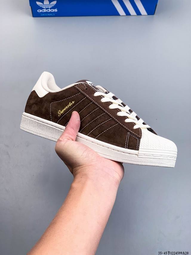 Company Grade! Adidas Superstar Shell Toe Classic Versatile Casual Sneakers 1224