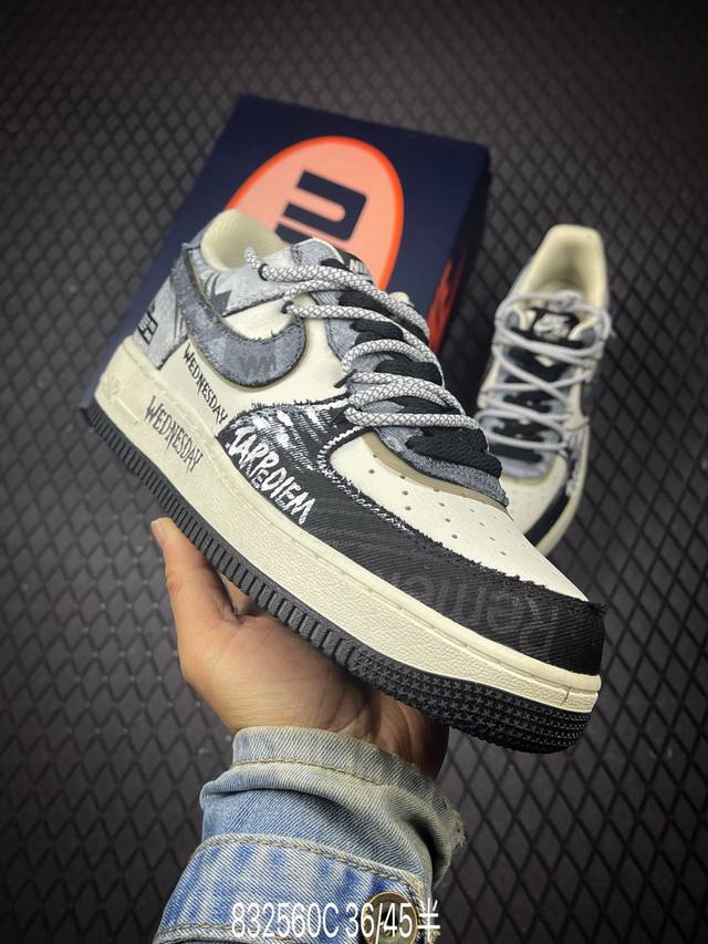 C Factory Grade Nike Air Force 1'07 Lv8 Original last and cardboard construction