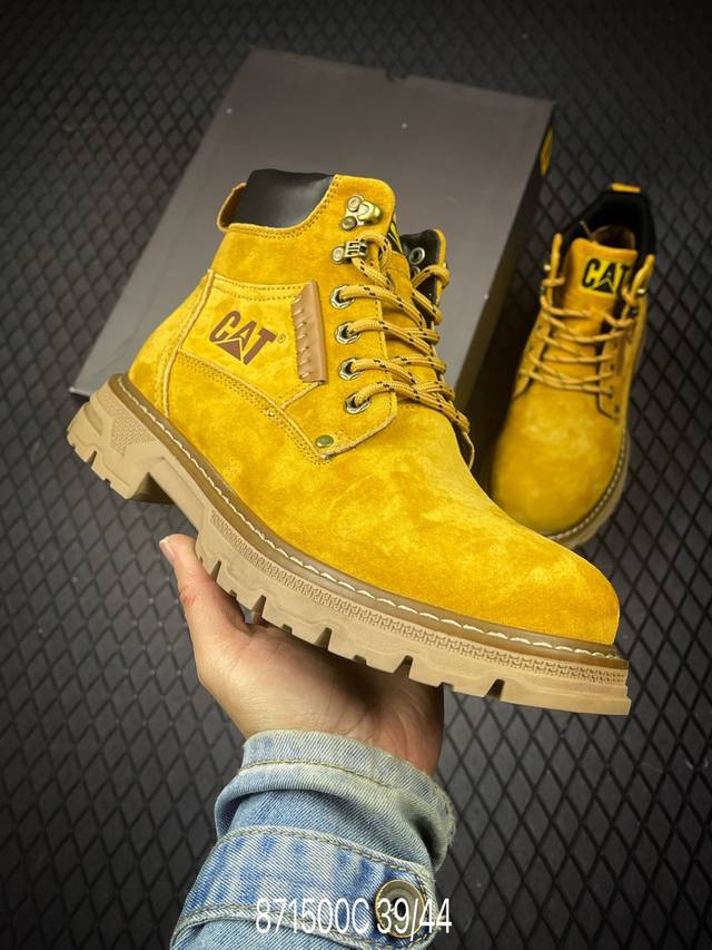 Flash Sale C Cat Carter Outdoor Workwear Casual Martin Boots, Yellow Boot Series