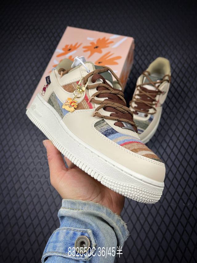 C Factory Grade Nike Air Force 1'07 Lv8 Original last and cardboard construction