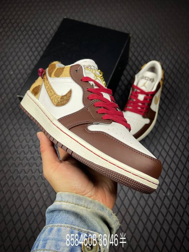 B Factory Grade Air Jordan 1 Low AJ1 Year of the Horse Limited Edition Low-Top C