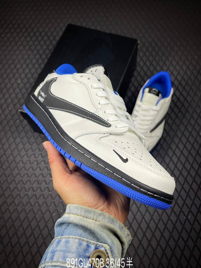 B Factory Grade Nike Air Jordan 1 X Travis Scott AJ1 Reverse Swoosh Jordan 1 'DI