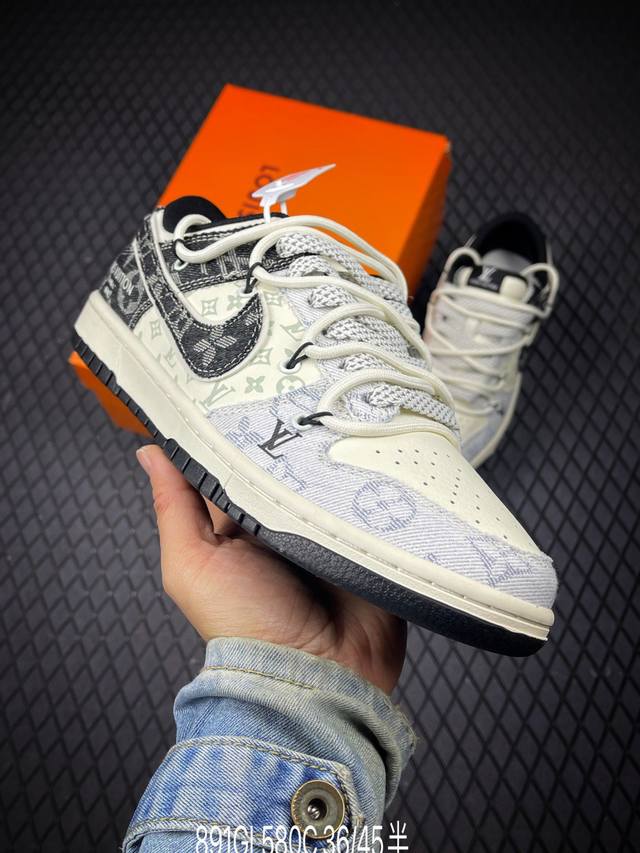 C Company Grade Nike Dunk Low Retro 'DIY High-End Custom' Nike Low-Top Casual Sp