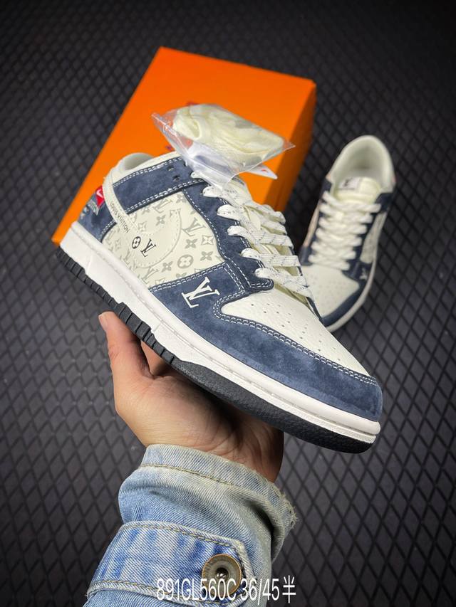 C Company Grade Nike Dunk Low Retro 'DIY High-End Custom' Nike Low-Top Casual Sp