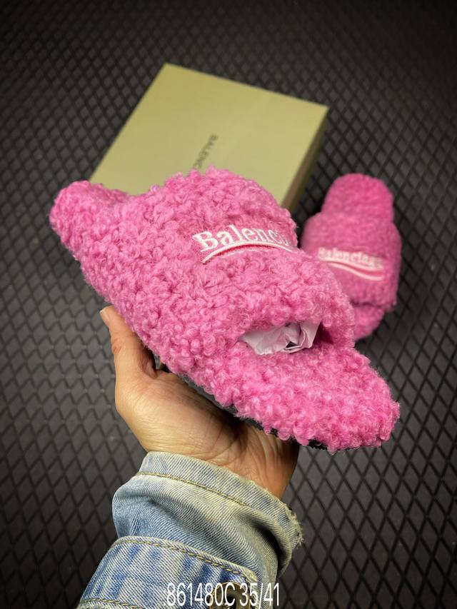 C Balenciaga 2025 Parisian Wool Slippers New Exclusive Launch on Official Websit