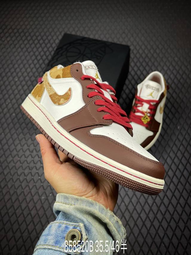 B Air Jordan 1 Low Official Order Year of the Horse Limited Edition Upgraded Cor