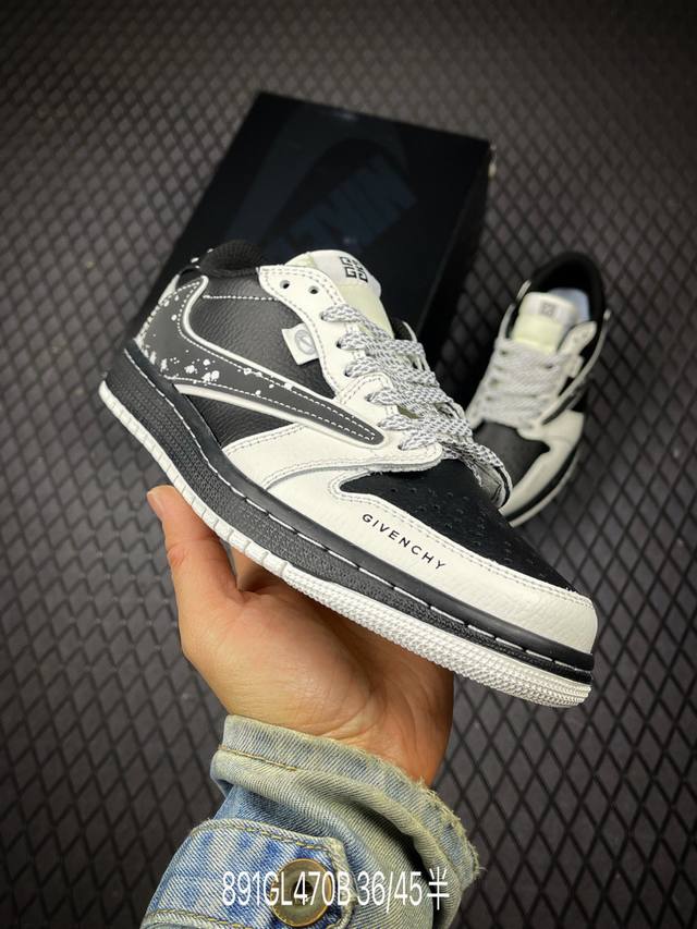 B Factory Grade Nike Air Jordan 1 X Travis Scott AJ1 Reverse Swoosh Jordan 1 'DI