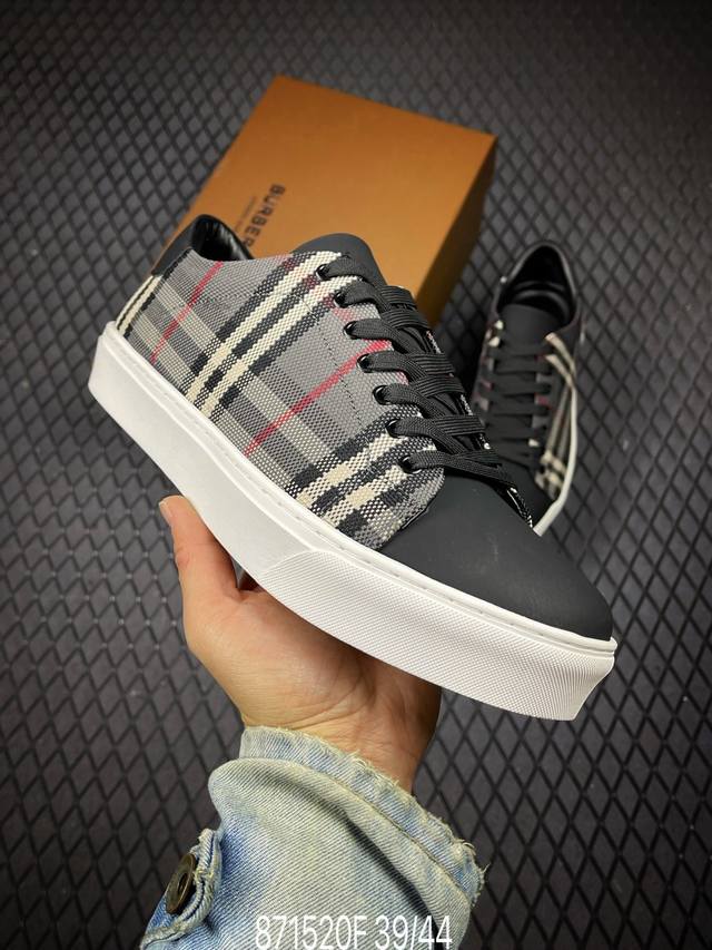 F Burberry's new vintage sneakers, classic, stylish, versatile, and casual athle