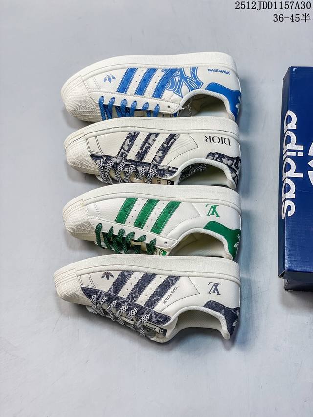 Exclusive Real Shot of Adidas Originals Superstar Collaboration Classic Shell To