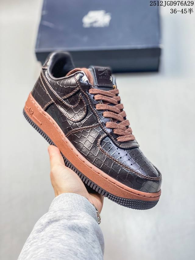 Company Grade Nike Air Force 1 '07 Low-Top Platform Height-Increasing Casual Sp