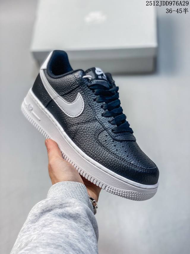 Authentic Nike Air Force 1 '07 Low-top Platform Sneakers with Height Increase, V