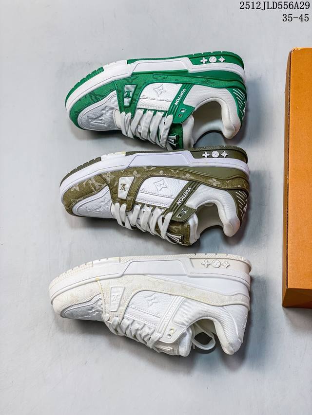 Company-grade Louis Vuitton Lv sneakers New Lv Trainer latest colorway sneakers,