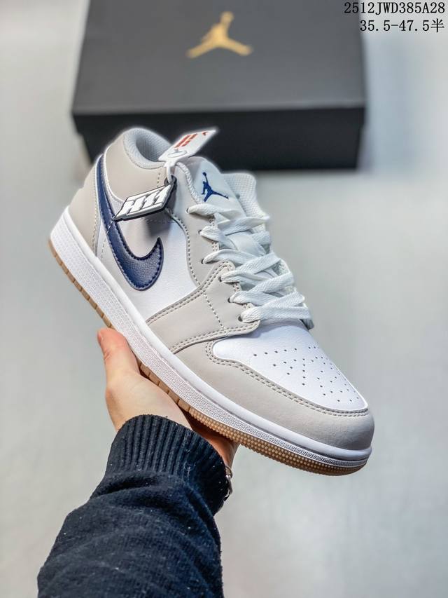 Factory Grade Nike Air Jordan 1 Low AJ1, the 2026 new deconstructed, double-lac
