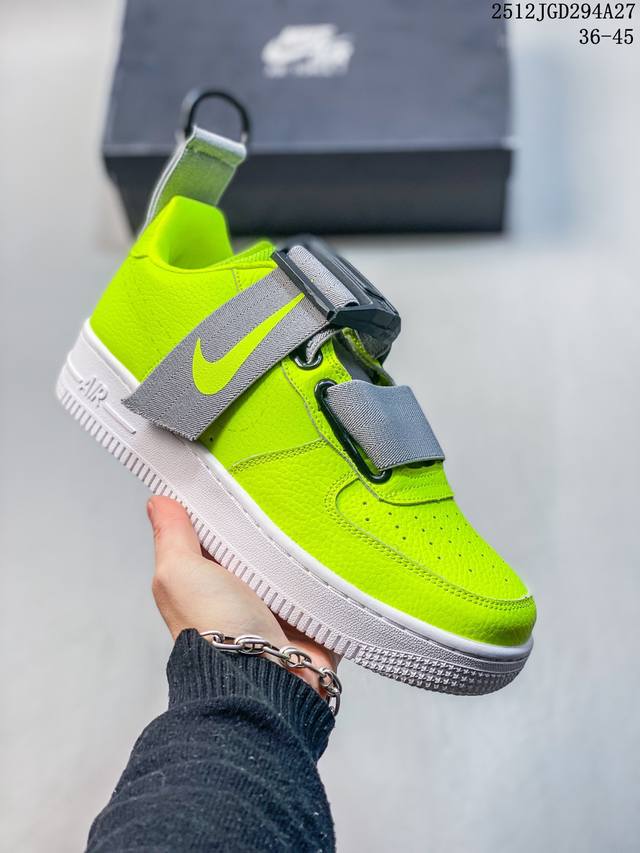 Company Grade: Nike Air Force 1 Utility Bhm Qs Low-top versatile casual sneakers