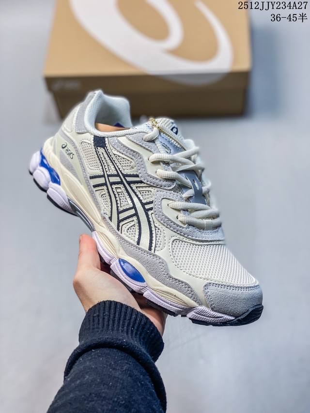 Authentic Asics Gel-Nyc. Features a breathable mesh upper with some synthetic le
