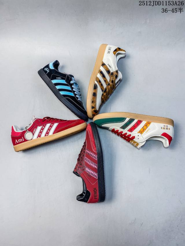 Exclusive Real Shot Adidas Samba Og German Training Shoes High-end Custom Samba